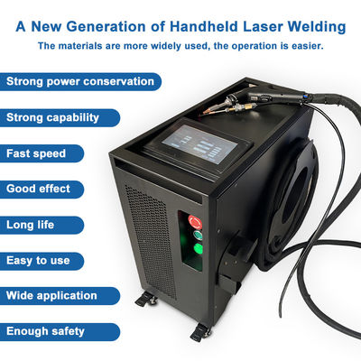 Portable Laser Welder with 7-inch Industrial LED Touch Screen 32 Sets Preset Parameters and 48 KG Weight