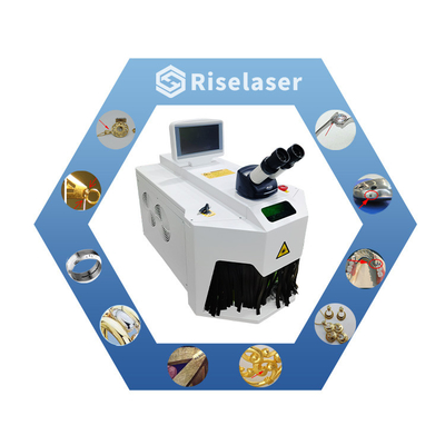 เครื่องเชื่อมเลเซอร์สําหรับเครื่องประดับบนโต๊ะ สําหรับทองคํา 1064nm YAG Laser ภาษาเกาหลี